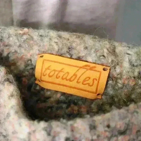 Totables Felted Wool Boho Shoulder Handbag Purse Mottled Yarns Browns Peaches - Picture 2 of 9